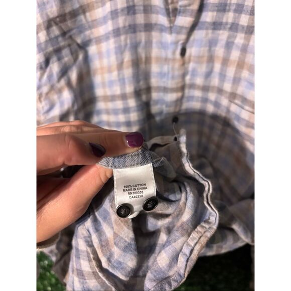 Peter Millar Men’s Plaid Button Down Sz Medium - Picture 3 of 3